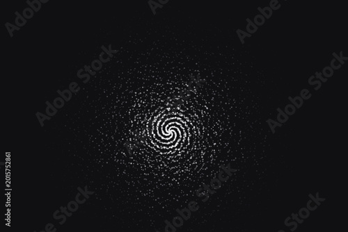 Abstract Hypnotic Spiral Pattern Background Vector, High-Contrast Monochrome Design for Versatile Digital Use