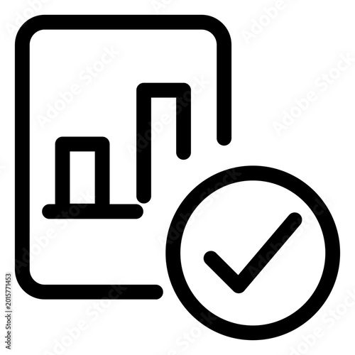A verified graph on a mobile device screen