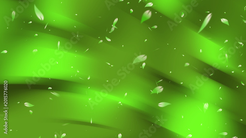 An abstract green background with white specks resembling falling green leaves, ideal for naturethemed designs, texture backgrounds, or springthemed projects.