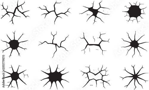 Photos Abstract neuron and dendrite branching illustrations