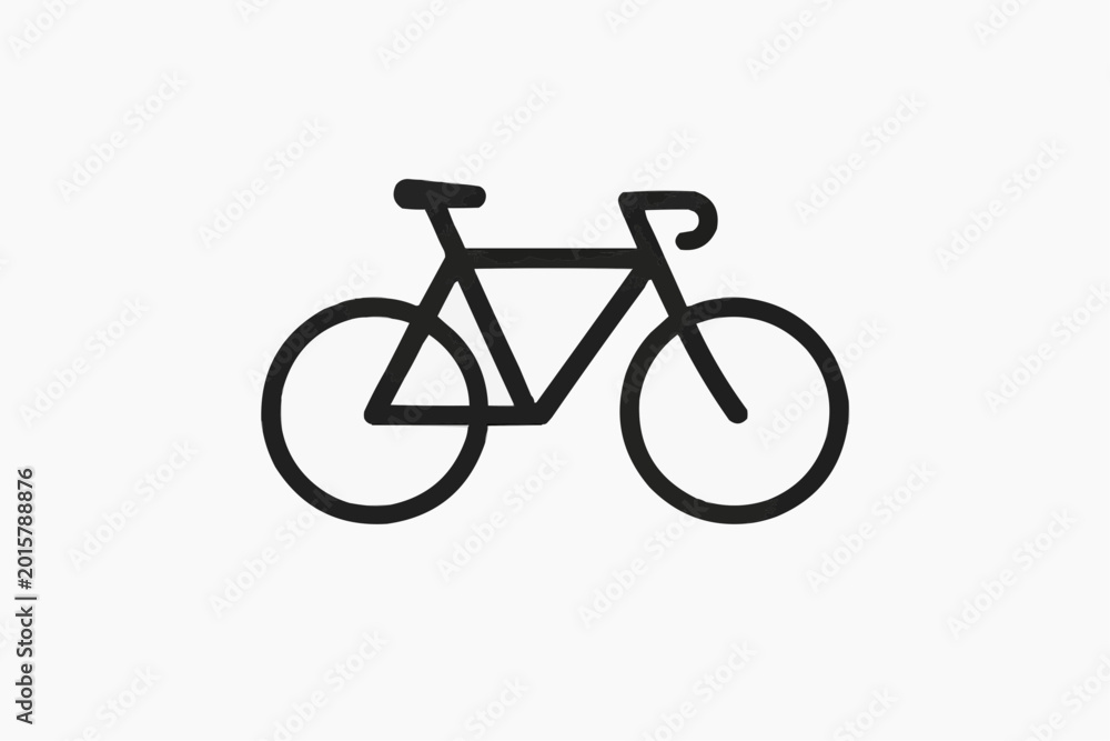 Obraz premium Bicycle Silhouette Icon 