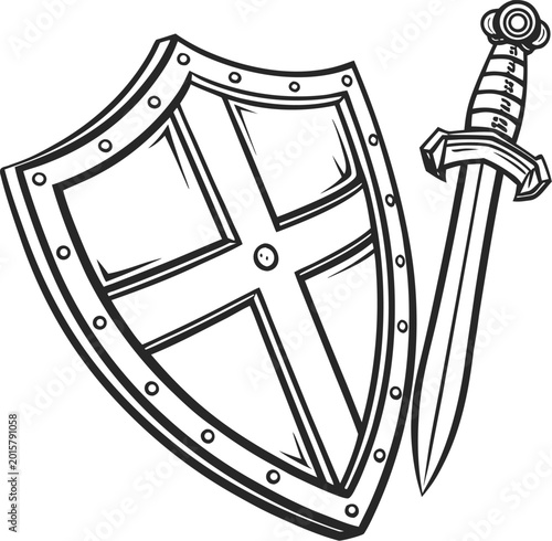 shield and swords