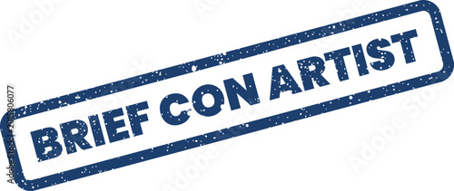 Bild auf Leinwand Grungy rubber stamp text indicating a warning about deception, fraud, or an untr