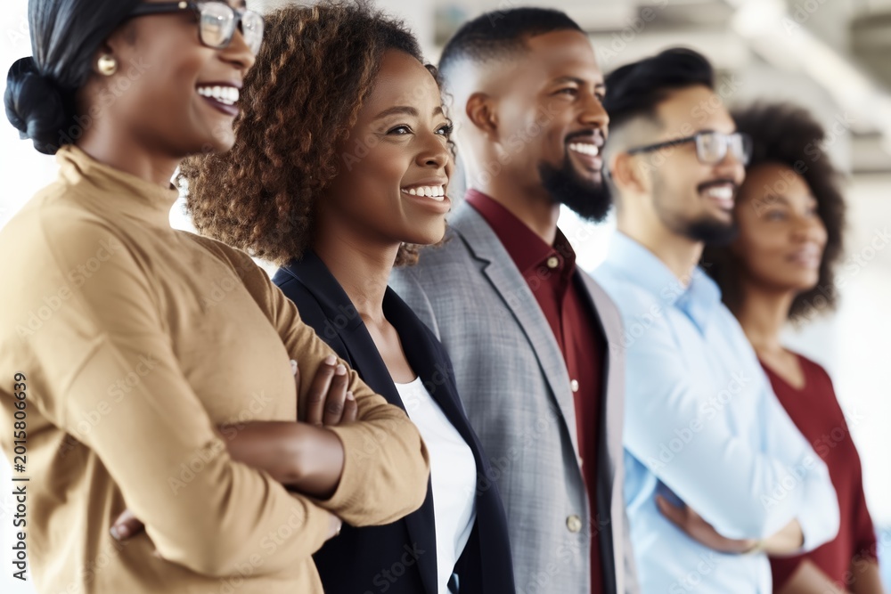Obraz premium Diverse professionals standing confidently together