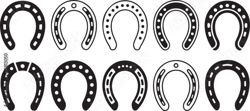 Canvastavla Assorted horse shoe shapes and designs collection