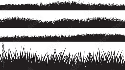 Abstract black and white grass texture lines