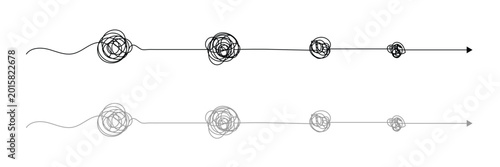 Foto Complex line and Complicated way