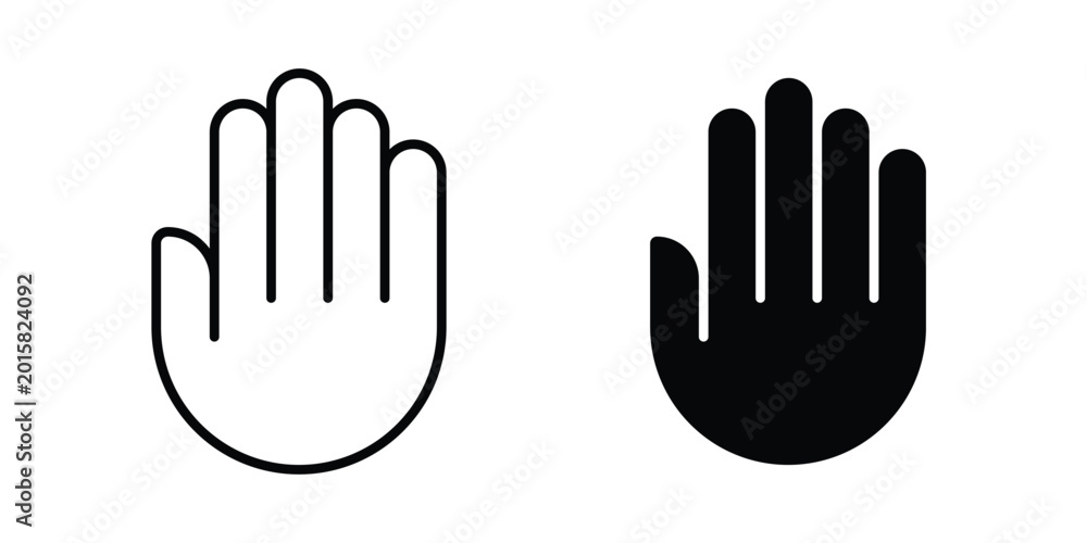 Obraz premium Hand icon. vector pictogram pack