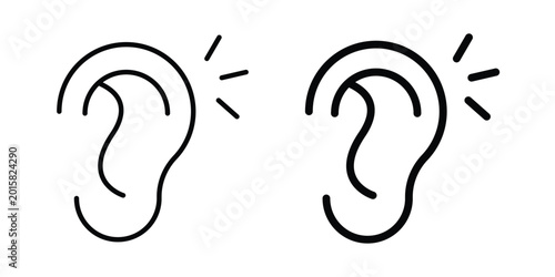 Hearing icon. vector pictogram pack