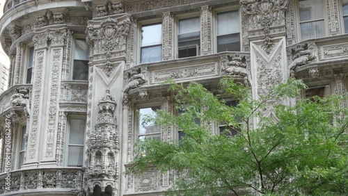Foto New York City Manhattan Midtown historic building 1909, facade architecture, United States of America