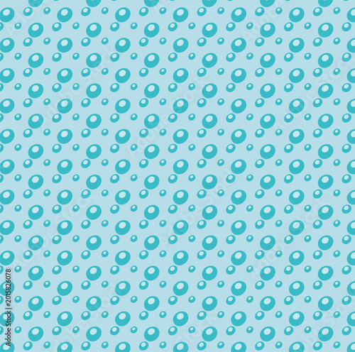 Cute Bubble Pattern Background in Blue for Scrapbook, Packaging and Wallpaper