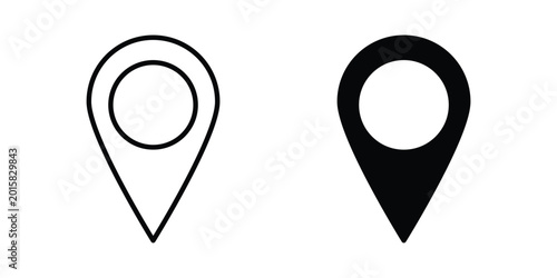 Free Download Navigation pin icon. vector pictogram pack - GFXLoad