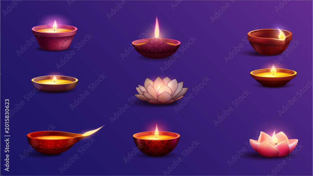 Obraz premium Vesak lantern and light