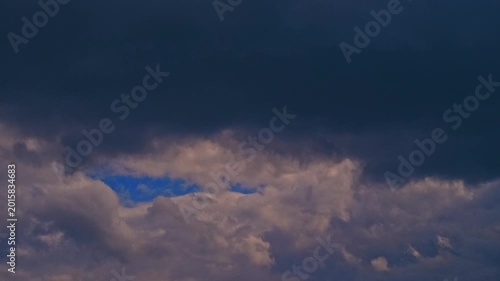 clouds in the sky, time lapse