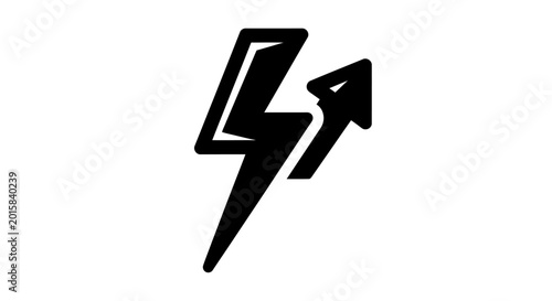 Obraz na płótnie Energy Bolt Arrow Icon
