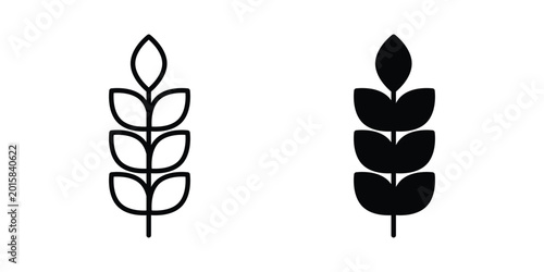 Foto Wheat icon. vector pictogram pack