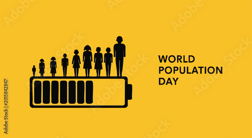 Fotografía World Population Day Concept
