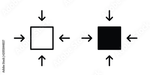 Foto Compact icon. thin line icon vectors