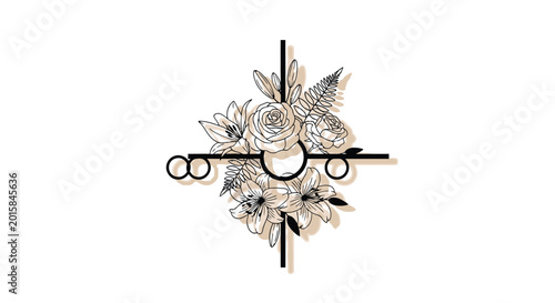 Foto Intricate Metalwork Ornate Decorative Piece.