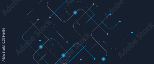 Photography Abstract digital AI circuit board background with tech icons
