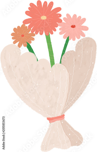 Cute bouquet illustration	