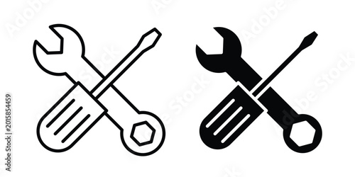 Obraz na plátne Repair icon. thin line icon vectors
