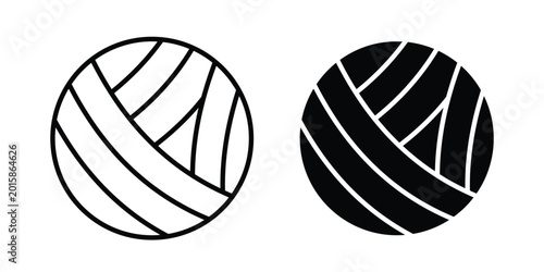 Fotografie Volleyball icon. thin line icon vectors