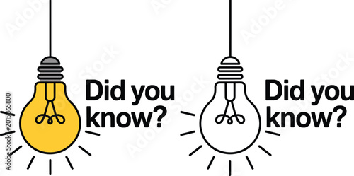 Light bulb idea illustrations with knowledge sharing text and creative vector design concepts