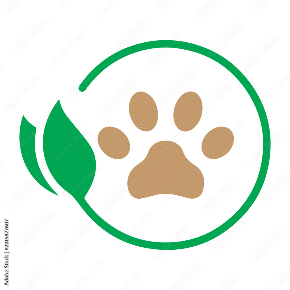 Fototapeta premium Natural Pet Paw Print