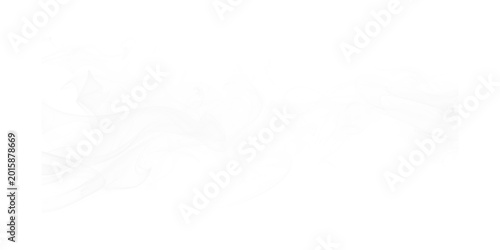 Fotografía Abstract white smoke swirls on black background ethereal vapor motion for creati
