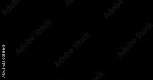 Text FIGHT BEGINS!, on dark color background. 3d render video.