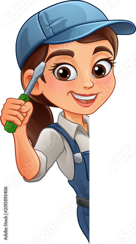 Woman Female Electrician Sc...