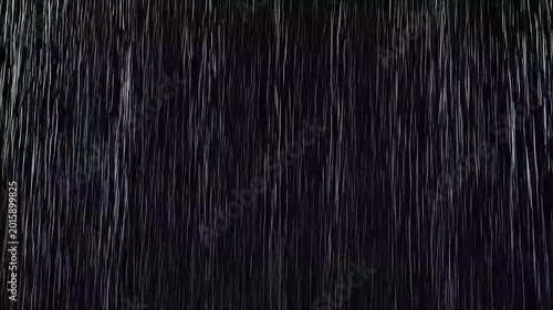 Falling Rain Drop Black Background