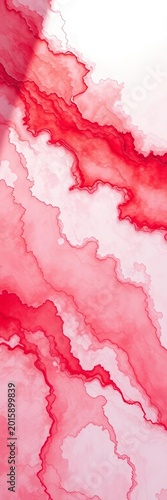 Crimson wash bleeds across vast canvas, soft hues paint an ethereal descent,  high angle,  tranquil