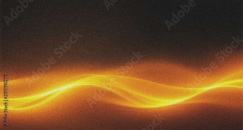 Abstract fiery orange and yellow light waves, dynamic glowing energy lines, vibrant digital graphic background, modern technology illustration 4K grainy texture Background