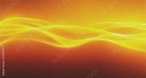 Abstract flowing light waves, vibrant orange and yellow gradient background, energetic digital art illustration, dynamic motion graphic element 4K grainy texture Background