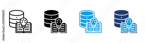 Photos Knowledge Base icon multiple style collection
