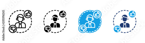 Obraz na płótnie Customer Feedback icon multiple style collection