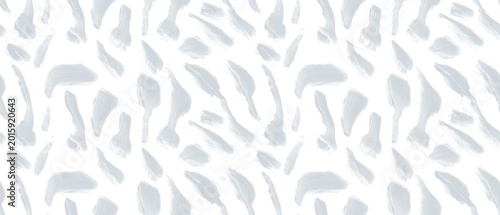 Seamless abstract textured pattern. Simple background with grey, blue, white texture. Digital brush strokes. Lines, stains. Design for textile fabrics, wrapping paper, background, wallpaper, cover.