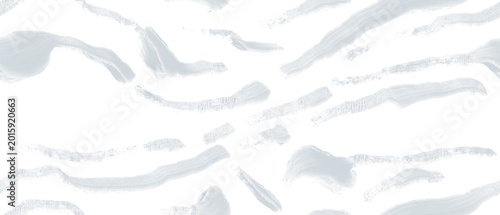 Seamless abstract textured pattern. Simple background with grey, blue, white texture. Digital brush strokes. Lines, stains. Design for textile fabrics, wrapping paper, background, wallpaper, cover.