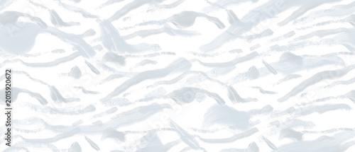 Seamless abstract textured pattern. Simple background with grey, blue, white texture. Digital brush strokes. Lines, stains. Design for textile fabrics, wrapping paper, background, wallpaper, cover.