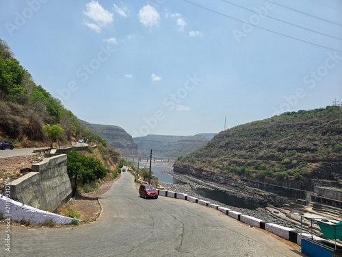 Srisailam Dam and Krishna River view from Nallamala hills