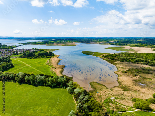 Photography Aerial shot of Lytchett Bay and Rock Lea River near Poole, Dorset, UK