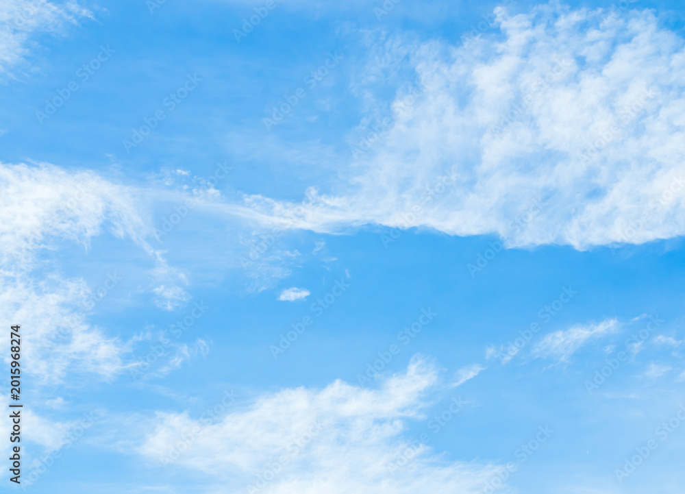Fototapeta premium Sky cloud blue nature background paronama web cloudy summer winter season day, light beauty horizon spring brigth gradient calm abstract backdrop air nature view wallpaper landscape environment