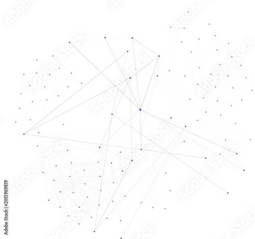 Abstract Blockchain financial network background