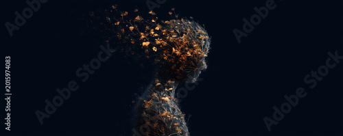 Transforming nature's healing power a journey into healthcare and wellness abstract art dark background conceptual view