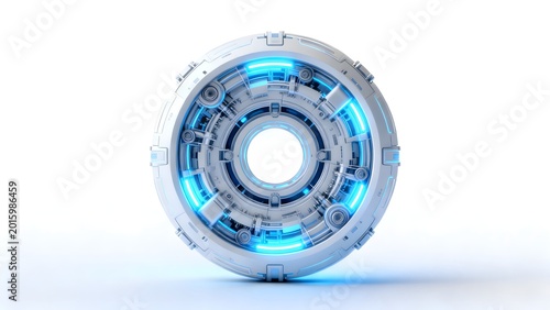 Futuristic circular technological device