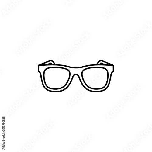 Stylish sunglasses eyewear fashion accessory icon with sunglasses, accessory