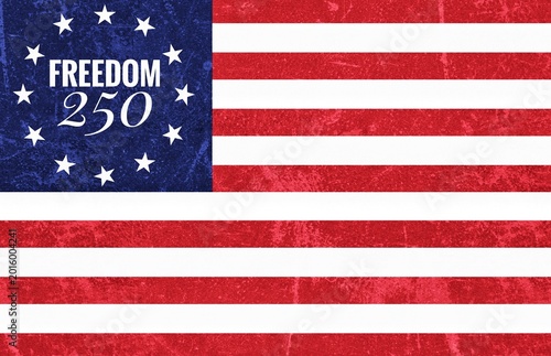 Bild auf Leinwand Freedom 250 is a mega event in US on the celebration of 250th anniversary of USA independence