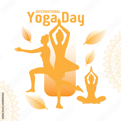 Healthy Lifestyle Yoga Day Promotion Template